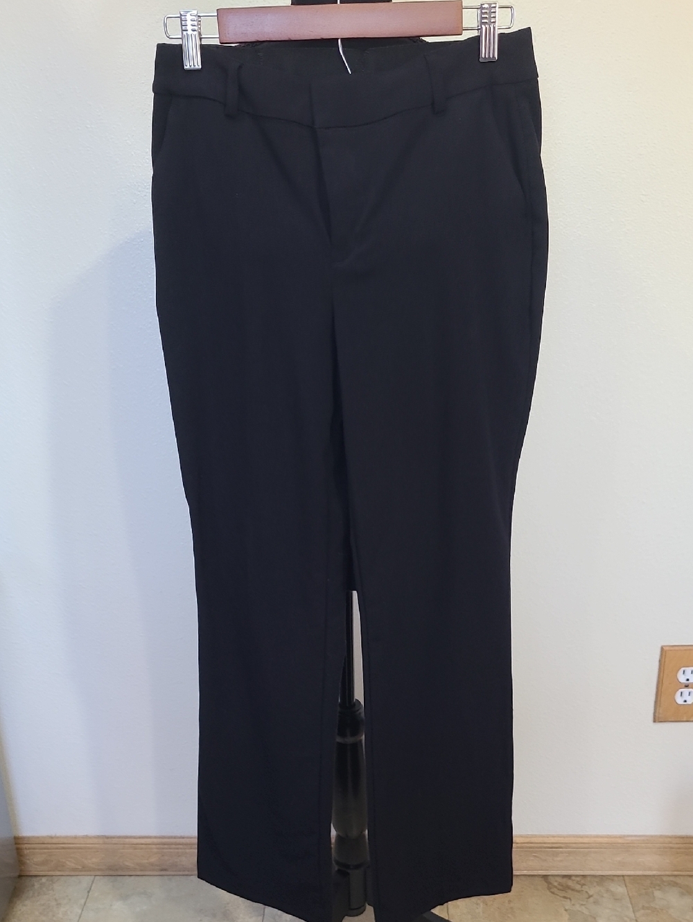 Nine West Black Women's Dress Pants with Hook Closure 6s